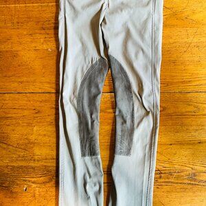The Tailored Sportsman Girls' Front Zip Riding Pant Tan Size 10
